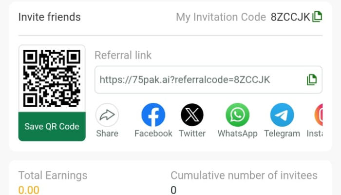 75Pak Game Invite Friends Get Bonus